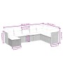 Set de sofás de jardín 8 pzas y cojines ratán sintético gris de , Conjuntos de jardín - Ref: Foro24-3263278, Precio: 545,01 €...