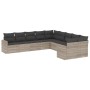 Set sofás jardín 10 pzas con cojines ratán sintético gris claro de , Conjuntos de jardín - Ref: Foro24-3219502, Precio: 696,0...