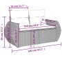 Set de sofás de jardín 8 pzas y cojines ratán sintético gris de , Sofás modulares de exterior - Ref: Foro24-3221641, Precio: ...