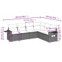 Set de sofás de jardín 6 pzas y cojines ratán sintético gris de , Conjuntos de jardín - Ref: Foro24-3220211, Precio: 433,94 €...