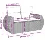 Set of 10-piece garden sofas with light gray synthetic rattan cushions by , Modular outdoor sofas - Ref: Foro24-3221861, Pric...