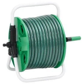 Green PVC hose reel 30 m by , Garden hose holder - Ref: Foro24-3281508, Price: 47,02 €, Discount: %