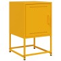 Mesita de noche acero amarillo mostaza 36x39x60,5 cm de , Mesitas de noche - Ref: Foro24-846452, Precio: 57,49 €, Descuento: %