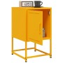 Mesita de noche acero amarillo mostaza 36x39x60,5 cm de , Mesitas de noche - Ref: Foro24-846452, Precio: 57,49 €, Descuento: %