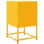 Mesita de noche acero amarillo mostaza 36x39x60,5 cm de , Mesitas de noche - Ref: Foro24-846452, Precio: 57,49 €, Descuento: %