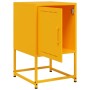 Mesita de noche acero amarillo mostaza 36x39x60,5 cm de , Mesitas de noche - Ref: Foro24-846452, Precio: 57,49 €, Descuento: %