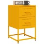 Mesitas de noche 2 uds acero amarillo mostaza 36x39x60,5 cm de , Mesitas de noche - Ref: Foro24-846465, Precio: 94,22 €, Desc...