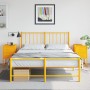 Mesitas de noche 2 uds acero amarillo mostaza 36x39x60,5 cm de , Mesitas de noche - Ref: Foro24-846465, Precio: 94,22 €, Desc...