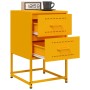 Mesitas de noche 2 uds acero amarillo mostaza 36x39x60,5 cm de , Mesitas de noche - Ref: Foro24-846465, Precio: 94,22 €, Desc...
