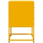 Mesitas de noche 2 uds acero amarillo mostaza 36x39x60,5 cm de , Mesitas de noche - Ref: Foro24-846465, Precio: 94,22 €, Desc...