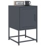 Mesita de noche acero gris antracita 36x39x60,5 cm de , Mesitas de noche - Ref: Foro24-846450, Precio: 41,25 €, Descuento: %