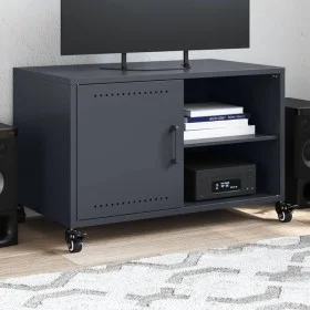 Mueble para TV acero laminado en frío antracita 68x39x43,5 cm de , Muebles TV - Ref: Foro24-846670, Precio: 65,46 €, Descuent...
