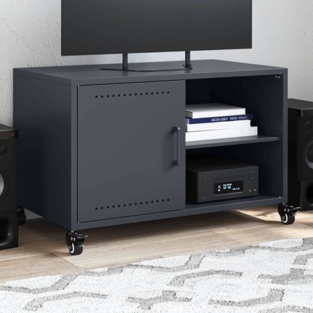 Mueble para TV acero laminado en frío antracita 68x39x43,5 cm de , Muebles TV - Ref: Foro24-846670, Precio: 66,19 €, Descuent...