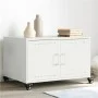 Mesa de centro acero laminado en frío blanco 68x50x43,5 cm de , Mesas de centro - Ref: Foro24-846691, Precio: 78,75 €, Descue...