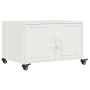 Mesa de centro acero laminado en frío blanco 68x50x43,5 cm de , Mesas de centro - Ref: Foro24-846691, Precio: 78,75 €, Descue...