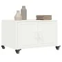 Mesa de centro acero laminado en frío blanco 68x50x43,5 cm de , Mesas de centro - Ref: Foro24-846691, Precio: 78,75 €, Descue...