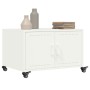 Mesa de centro acero laminado en frío blanco 68x50x43,5 cm de , Mesas de centro - Ref: Foro24-846691, Precio: 79,63 €, Descue...