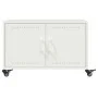 Mesa de centro acero laminado en frío blanco 68x50x43,5 cm de , Mesas de centro - Ref: Foro24-846691, Precio: 78,75 €, Descue...