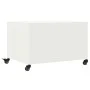 Mesa de centro acero laminado en frío blanco 68x50x43,5 cm de , Mesas de centro - Ref: Foro24-846691, Precio: 78,75 €, Descue...