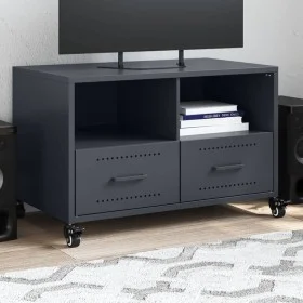 Mueble para TV acero laminado en frío antracita 68x39x43,5 cm de , Muebles TV - Ref: Foro24-846700, Precio: 67,34 €, Descuent...