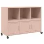 Aparador de acero laminado en frío rosa 100,5x39x72 cm de , Aparadores - Ref: Foro24-846735, Precio: 130,62 €, Descuento: %