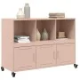 Aparador de acero laminado en frío rosa 100,5x39x72 cm de , Aparadores - Ref: Foro24-846735, Precio: 130,62 €, Descuento: %