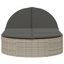 Tumbona doble con cojines ratán sintético gris claro de , Tumbonas - Ref: Foro24-368651, Precio: 275,90 €, Descuento: %