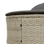 Doppel-Liegestuhl mit hellgrauen synthetischen Rattan-Kissen. von , Liegen - Ref: Foro24-368651, Preis: 261,82 €, Rabatt: %