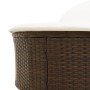 Tumbona doble con cojines ratán sintético marrón de , Tumbonas - Ref: Foro24-368647, Precio: 264,81 €, Descuento: %