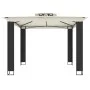 Cenador con doble techo tela crema 2,94x2,94 m de , Carpas y cenadores - Ref: Foro24-368444, Precio: 349,53 €, Descuento: %