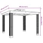 Cenador con doble techo tela crema 2,94x2,94 m de , Carpas y cenadores - Ref: Foro24-368444, Precio: 330,77 €, Descuento: %