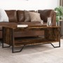 Mesa de centro madera de ingeniería roble ahumado 100x51x40 cm de , Mesas de centro - Ref: Foro24-848481, Precio: 56,68 €, De...