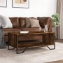 Mesa de centro madera de ingeniería roble ahumado 100x51x40 cm de , Mesas de centro - Ref: Foro24-848481, Precio: 56,68 €, De...