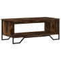 Mesa de centro madera de ingeniería roble ahumado 100x51x40 cm de , Mesas de centro - Ref: Foro24-848481, Precio: 56,68 €, De...