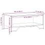 Mesa de centro madera de ingeniería roble ahumado 100x51x40 cm de , Mesas de centro - Ref: Foro24-848481, Precio: 54,27 €, De...