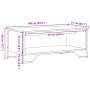 Mesa de centro madera de ingeniería roble ahumado 100x51x40 cm de , Mesas de centro - Ref: Foro24-848481, Precio: 56,68 €, De...