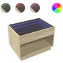 Mesa de centro con Infinity LED roble Sonoma 70x50x50 cm de , Mesas de centro - Ref: Foro24-847660, Precio: 99,53 €, Descuent...