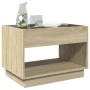 Mesa de centro con Infinity LED roble Sonoma 70x50x50 cm de , Mesas de centro - Ref: Foro24-847660, Precio: 99,53 €, Descuent...