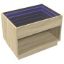 Mesa de centro con Infinity LED roble Sonoma 70x50x50 cm de , Mesas de centro - Ref: Foro24-847660, Precio: 99,53 €, Descuent...