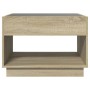 Mesa de centro con Infinity LED roble Sonoma 70x50x50 cm de , Mesas de centro - Ref: Foro24-847660, Precio: 99,53 €, Descuent...