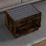 Mesa de centro con Infinity LED roble ahumado 70x50x50 cm de , Mesas de centro - Ref: Foro24-847662, Precio: 98,83 €, Descuen...