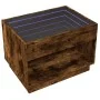 Mesa de centro con Infinity LED roble ahumado 70x50x50 cm de , Mesas de centro - Ref: Foro24-847662, Precio: 97,47 €, Descuen...