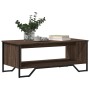Mesa de centro madera de ingeniería roble marrón 100x51x40 cm de , Mesas de centro - Ref: Foro24-848483, Precio: 54,79 €, Des...
