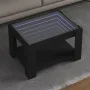 Mesa de centro con LED madera de ingeniería negro 73x53x45 cm de , Mesas de centro - Ref: Foro24-847547, Precio: 103,95 €, De...