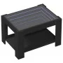 Mesa de centro con LED madera de ingeniería negro 73x53x45 cm de , Mesas de centro - Ref: Foro24-847547, Precio: 103,95 €, De...