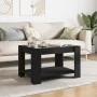 Mesa de centro con LED madera de ingeniería negro 73x53x45 cm de , Mesas de centro - Ref: Foro24-847547, Precio: 103,95 €, De...