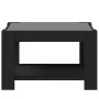 Mesa de centro con LED madera de ingeniería negro 73x53x45 cm de , Mesas de centro - Ref: Foro24-847547, Precio: 103,95 €, De...