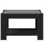 Mesa de centro con LED madera de ingeniería negro 73x53x45 cm de , Mesas de centro - Ref: Foro24-847547, Precio: 105,45 €, De...