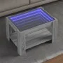 Mesa de centro y LED madera ingeniería gris Sonoma 73x53x45 cm de , Mesas de centro - Ref: Foro24-847551, Precio: 116,51 €, D...