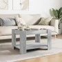 Mesa de centro y LED madera ingeniería gris Sonoma 73x53x45 cm de , Mesas de centro - Ref: Foro24-847551, Precio: 116,51 €, D...